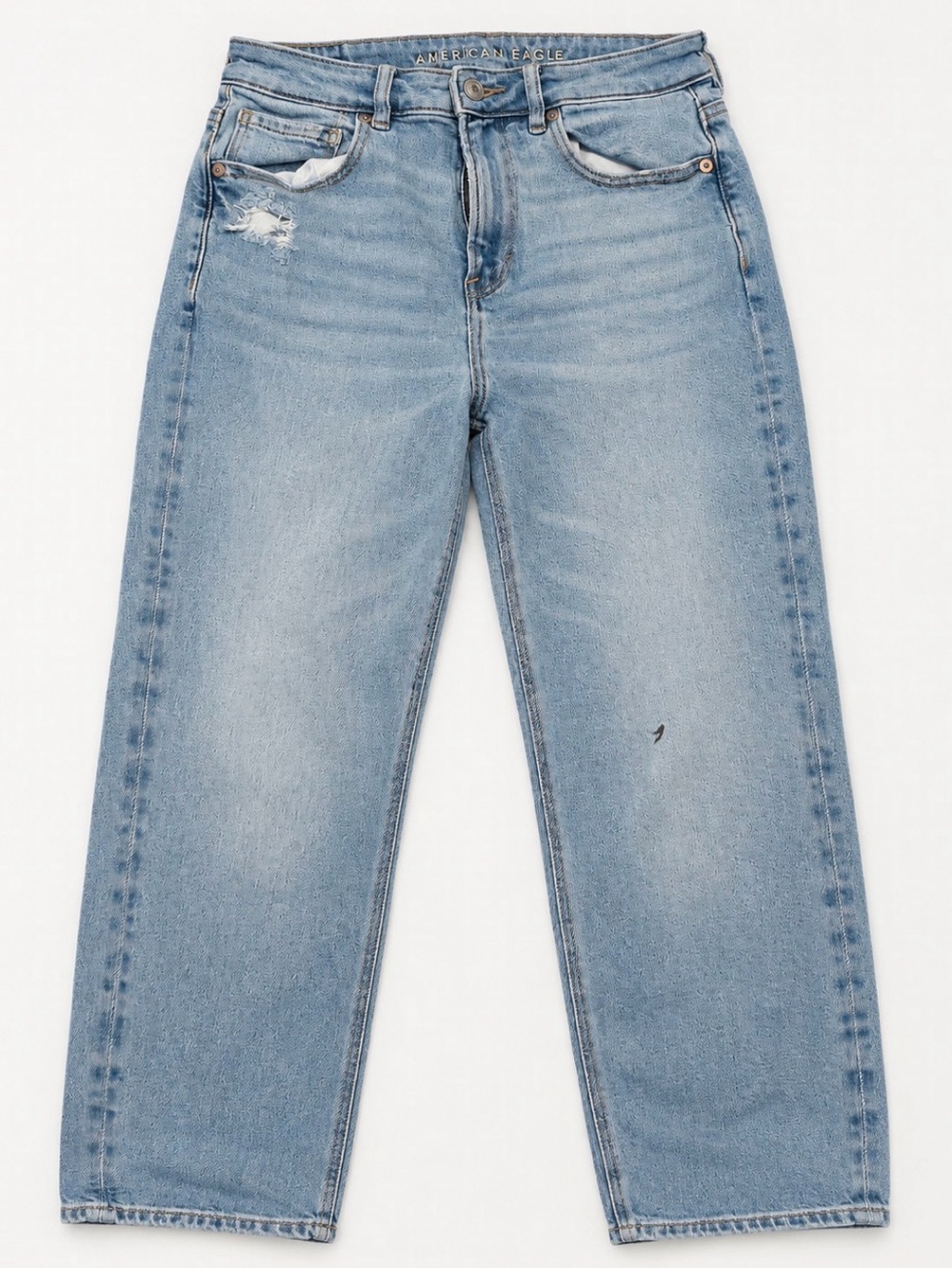 American Eagle Outfitters Light Blue Straight Fit MomJeans